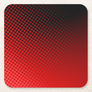 Stippen patroon vierkante kartonnen onderzetter