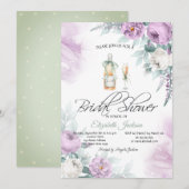 Stippen Rozen met glazen flesjes Kaart (Voorkant / Achterkant)