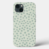 Stippen Sage Green Case-Mate iPhone Case (Achterkant)
