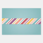 Stippen & Strepen Verpakkingsdocument Vlakke Bladr Inpakpapier Vel (Voorkant 2)