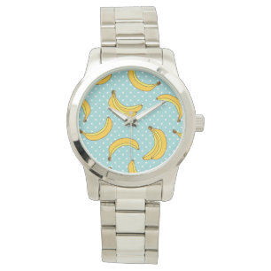 Stippen van bananen en pokken horloge