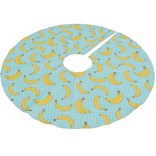 Stippen van bananen en pokken kerstboom rok