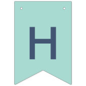 Stippen van de blauwgroen en de marine vlaggetjes (Tweede vlag)