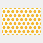 Stippen van de Oranje Waterverf Gingham Wrapping P Inpakpapier Vel (Voorkant 2)
