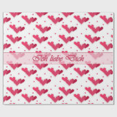 Stippen van het Duitse liefdesrood op witboek Cadeaupapier (Vlak)