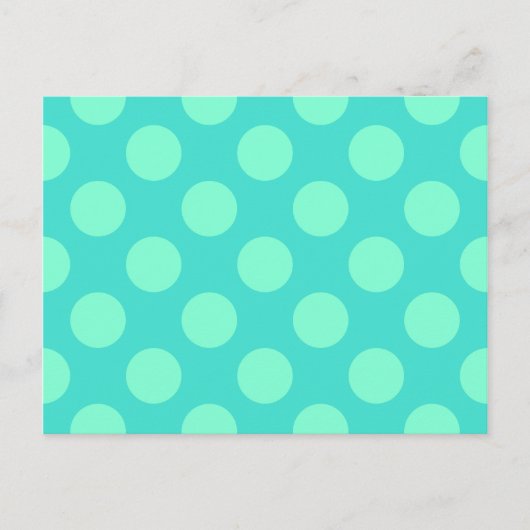 Stippen van Turquoise en Aquamarine Briefkaart (Voorkant)