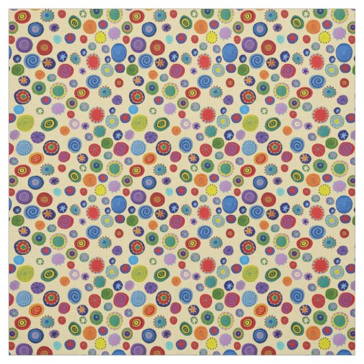Stippen van twee partijen Multicolor Stof (Swatch)