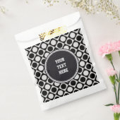 Stippen & vierkantjes / zwart wit + uw ideeën bedankzakje (Gezegeld)