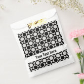 Stippen & vierkantjes / zwart wit + uw ideeën bedankzakje (Gezegeld)
