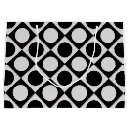 Stippen & vierkantjes / zwart wit + uw ideeën groot cadeauzakje