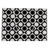 Stippen & vierkantjes / zwart wit + uw ideeën groot cadeauzakje (Achterkant)