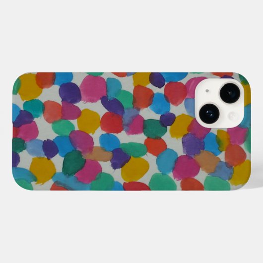 Stippen voor kleurrijke Waterverf Case-Mate iPhone Case (Achterkant (horizontaal))