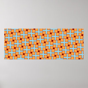 Stippen voor optische illusie snijwonden poster