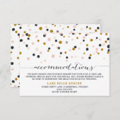 Stippen voor roze en goudConfetti Kaart (Voorkant / Achterkant)