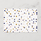 Stippen voor roze en goudConfetti Kaart II (Achterkant)