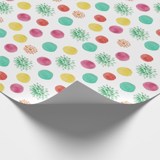Stippen waterverf allo-over afdrukken met meerdere cadeaupapier (Hoek)