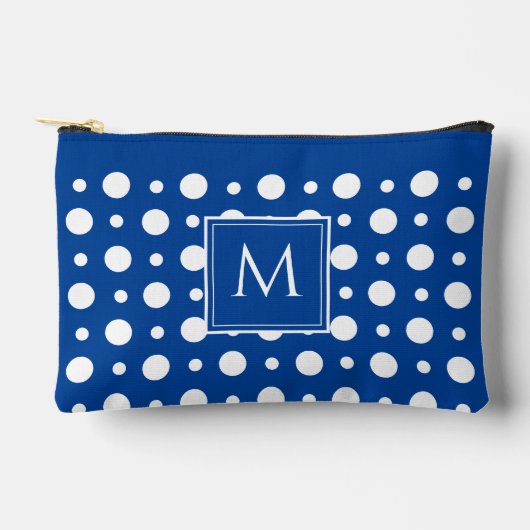 Stippen Wit Blauw Etui (Voorkant)