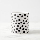 Stippen zwart en wit Dalmatiaans Koffiemok (Center)