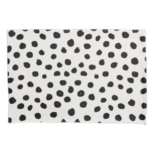 Stippen zwart en wit Dalmatiaans Kussensloop