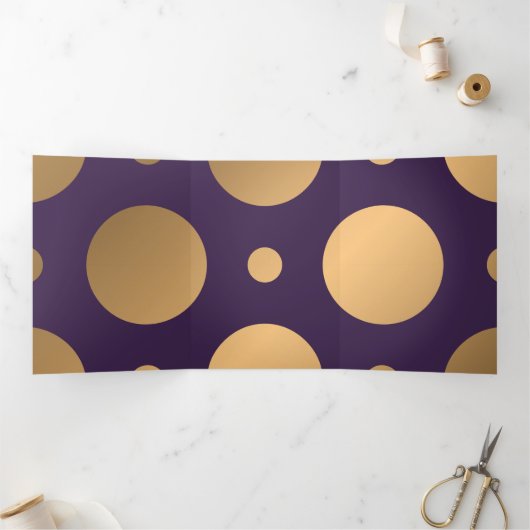 Stippenpatroon 15 drieluik wenskaart (Binnen)