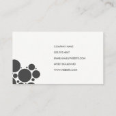 Stippenpatroon / Grijs Visitekaartje (Achterkant)