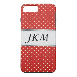 stippenpatroon stijlvol / Rood iPhone 8 Plus / 7 Plus Hoesje