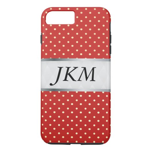 stippenpatroon stijlvol / Rood Case-Mate iPhone Case (Achterkant)