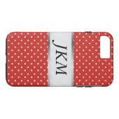 stippenpatroon stijlvol / Rood Case-Mate iPhone Case (Achterkant (Horizontaal))