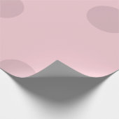 Stippenroze cadeaupapier (Hoek)