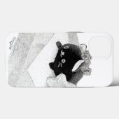 Stippled Kat - Hoesje-Mate Telefoon Case (Achterkant (horizontaal))