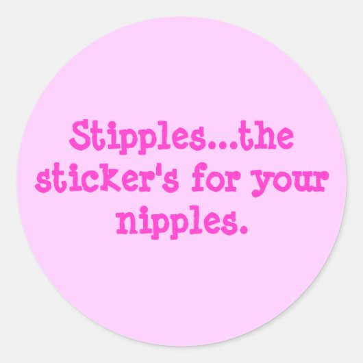 Stipples... de sticker is voor je tepels. (Voorkant)