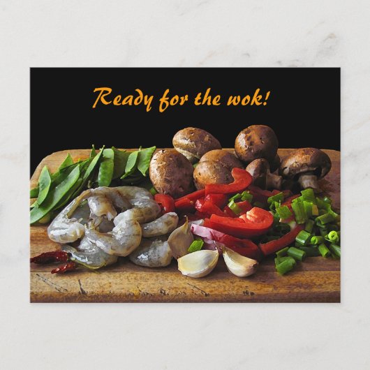 Stir Fry Briefkaart (Voorkant)