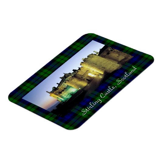 Stirling Castle Illuminated Tartan Border Magneet (Linkerzijde)