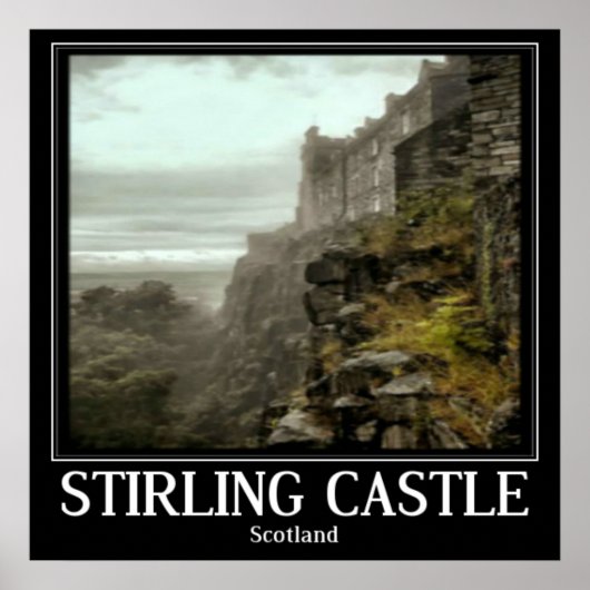 Stirling Castle Scotland Poster Art (Voorkant)