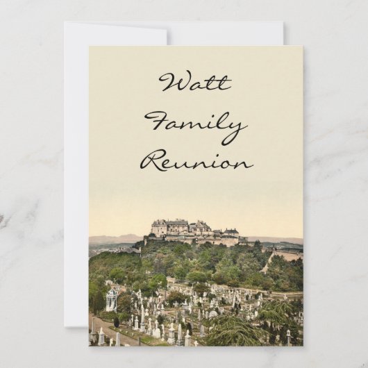 Stirling Castle, Stirling, Schotland Kaart (Voorkant)