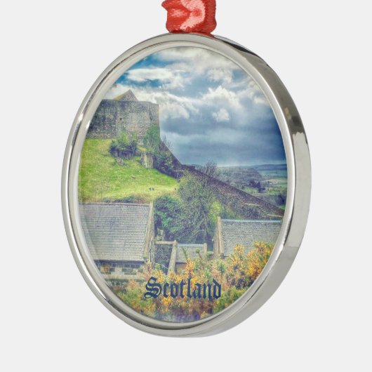 Stirling Castle Walls and Cloudy Skies Scotland Metalen Ornament (Links)