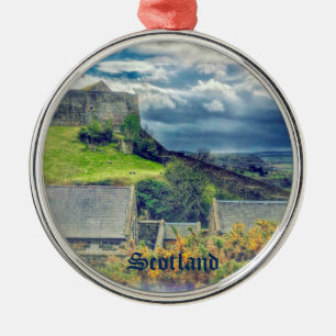 Stirling Castle Walls and Cloudy Skies Scotland Metalen Ornament