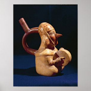 Stirrup vase in de vorm poster