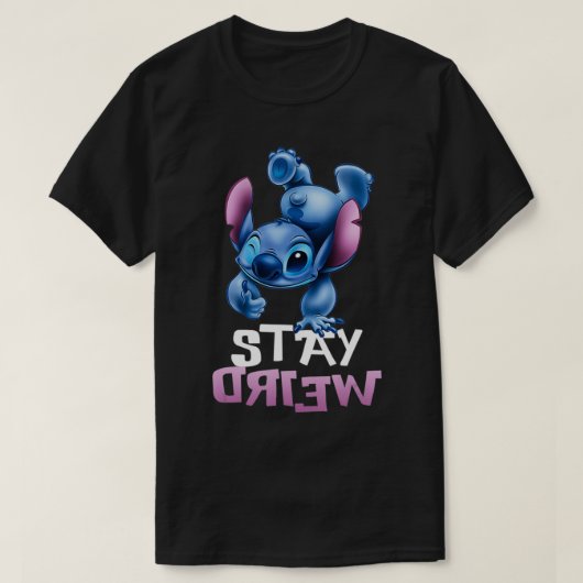 Stitch Blijf raar T-shirt (Design voorkant)