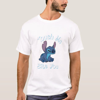 Stitch raakt me aan en ik zal je grappig voor de v t-shirt
