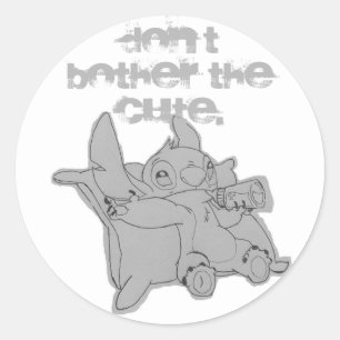 Stitch Ronde Sticker