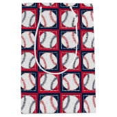 Stitched Baseball 02-GIFT BAG M Medium Cadeauzakje (Voorkant)
