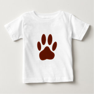 Stitched Felt Dog Paw Print
