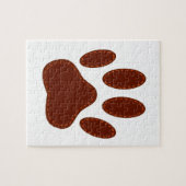 Stitched Felt Dog Paw Print Legpuzzel (Horizontaal)