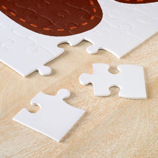 Stitched Felt Dog Paw Print Legpuzzel (Zijkant)