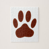 Stitched Felt Dog Paw Print Legpuzzel (Verticaal)