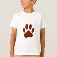 Stitched Felt Dog Paw Print