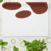 Stitched Felt Dog Paw Print Theedoek (Gevouwen)