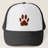 Stitched Felt Dog Paw Print Trucker Pet (Voorkant)