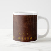 Stitched Leather Style Personalized Scholar Mug (Droite)